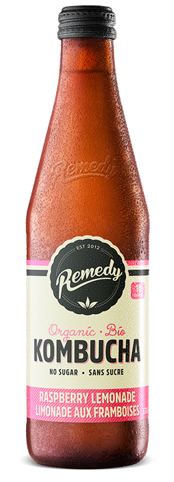 Remedy Drinks - Kombucha, Organic Raspberry Lemonade, 330ml