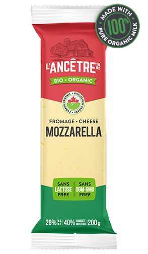 L'Ancetre - Organic Mozzarella Cheese 28% M.F., 200g