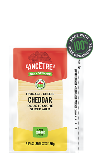 L'Ancetre - Organic Sliced Cheddar, 180g