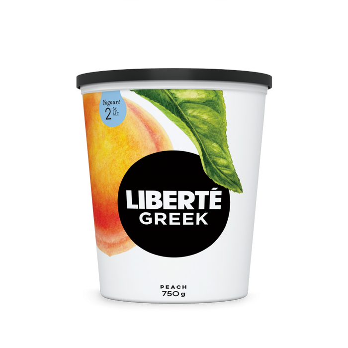 Liberté - Peach Greek Yogurt 2%, 750g