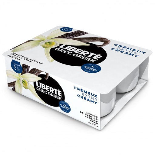 Liberté - Vanilla Greek Yogurt 5%, 4x100g