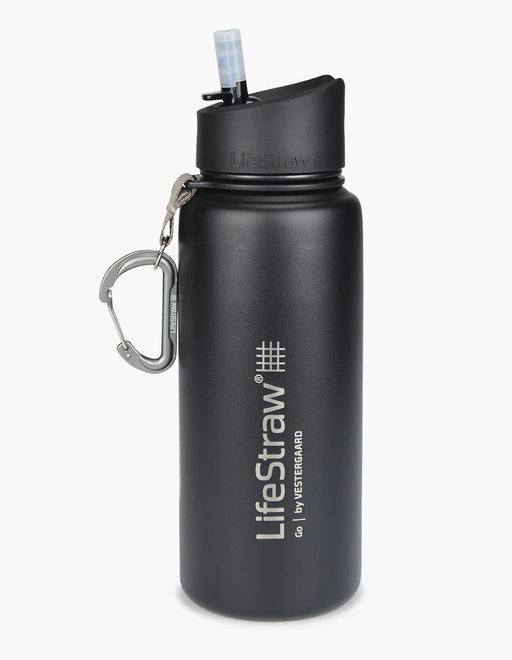 LifeStraw - Go Water Stainless Steel Filter Bottle - Black, 710ml