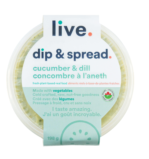 Live Organic Food Products Ltd. - Cucumber & Dill Dip, 198g