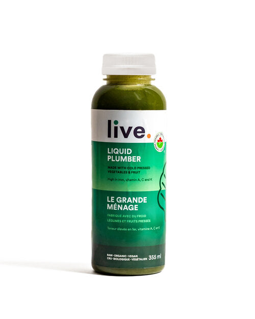 Live Organic Food Products Ltd. - Liquid Plumber Juice, 355ml
