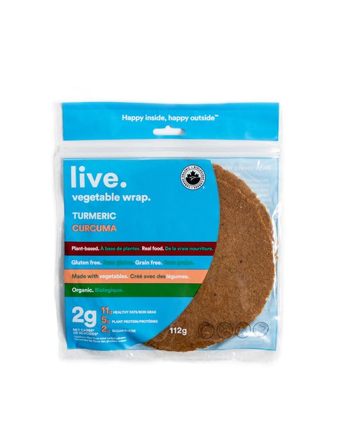Live Organic Food Products Ltd. - Turmeric Wrap, 112g