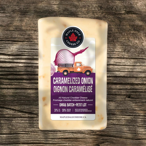 Maple Dale Cheese Co. - Caramelized Onion Cheddar Cheese, 250g