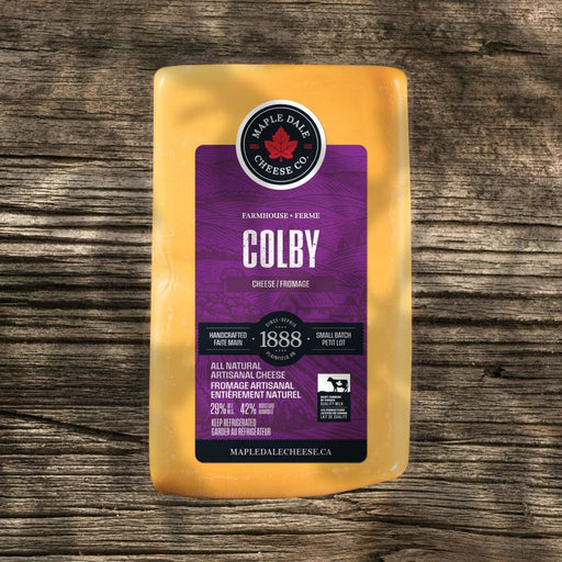 Maple Dale Cheese Co. - Colby Cheese, 250g