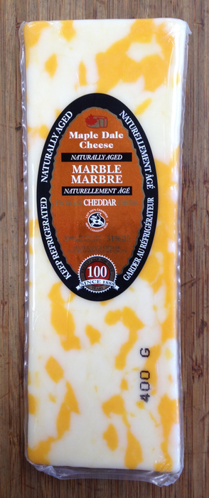 Maple Dale Cheese Co. - Mild Marble Cheddar Cheese, 400g