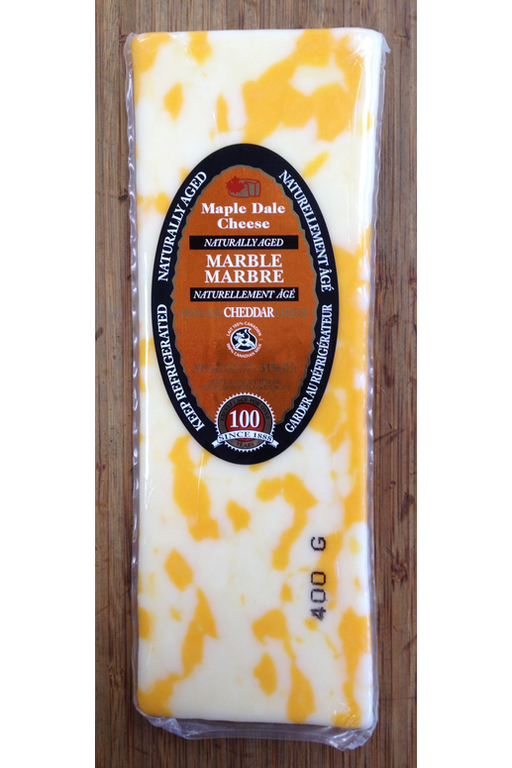 Maple Dale Cheese Co. - Mild Marble Cheddar Cheese, 400g