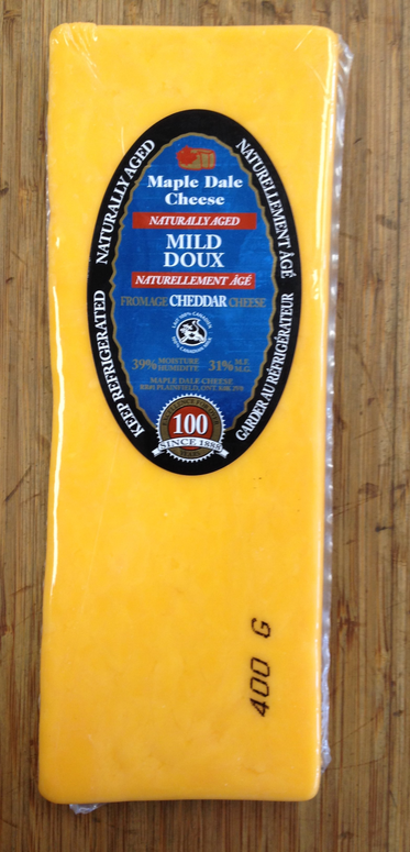 Maple Dale Cheese Co. - Mild Cheddar Cheese, 400g