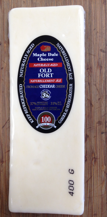 Maple Dale Cheese Co. - Old White Cheddar Cheese, 400g