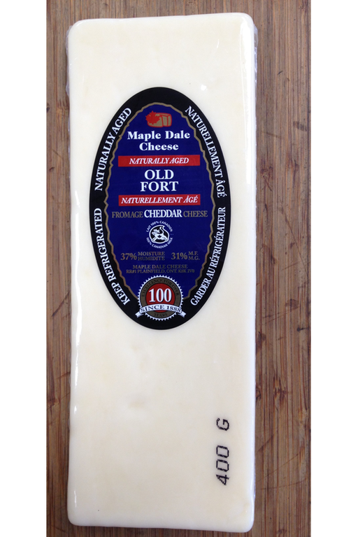Maple Dale Cheese Co. - Old White Cheddar Cheese, 400g