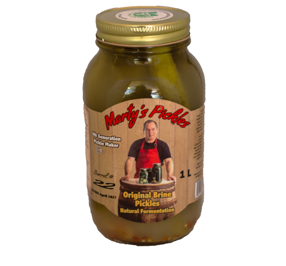 Marty's Pickles - Original Brine Pickles, 1L