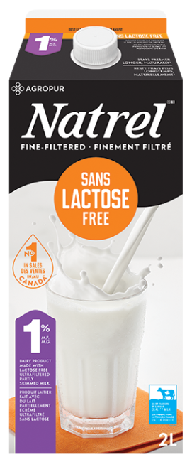 Natrel - Fine Filtered Lactose Free 1% Milk, 2L