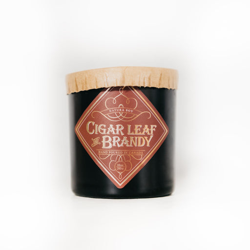 Natura Soylights - Soy Candle, Cigar Leaf and Brandy, 10 oz