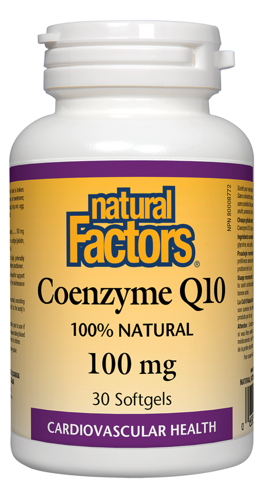 Natural Factors - Coenzyme Q10 - 100mg, 30 softgels