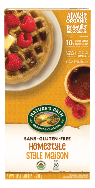 Nature's Path - Organic Homestyle Gluten Free Waffles, 210g