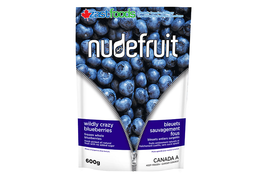 Nudefruit - Wild & Crazy Blueberries, 600g