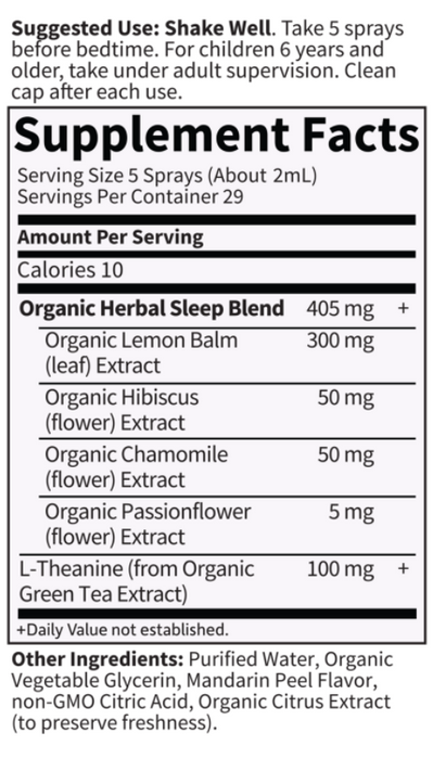 Garden of Life - mykind Organic Sleep Well Spray, 58ml