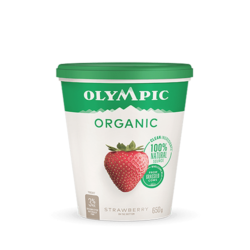 Olympic - Organic Strawberry Yogurt, 650g