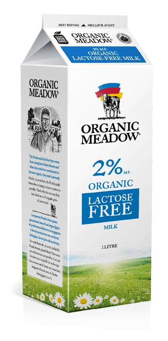 Organic Meadow - Organic 2% Lactose Free Milk., 1L