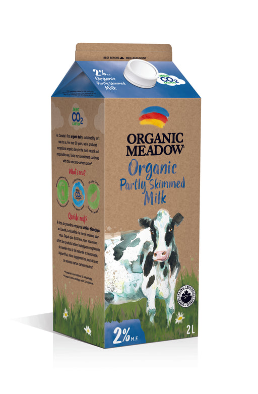 Organic Meadow - Organic 2% Partly Skimmed Milk, 2L