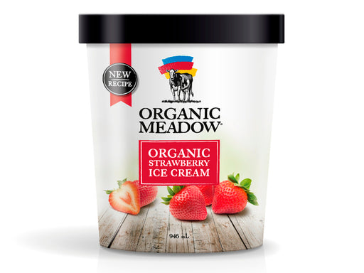 Organic Meadow - Organic Strawberry Ice Cream, 946ml