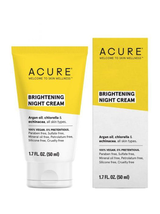 Acure - Brilliantly Brightening Night Cream, 1.7oz