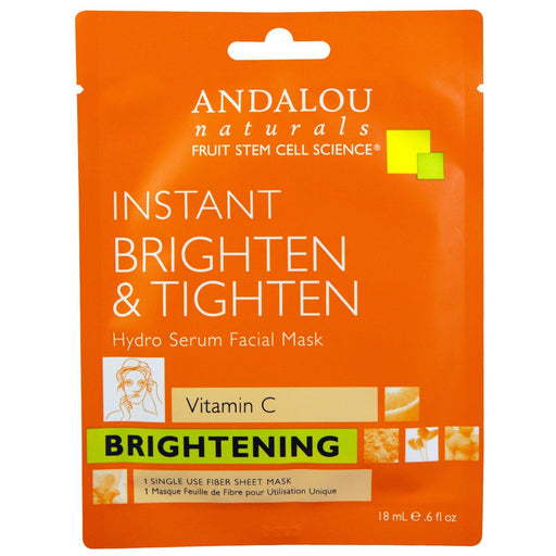 Andalou Naturals - Facial Sheet - Brightening, 18ML