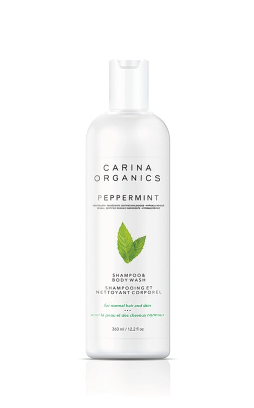 Carina Organics - Peppermint Shampoo & Body Wash, 360 ml