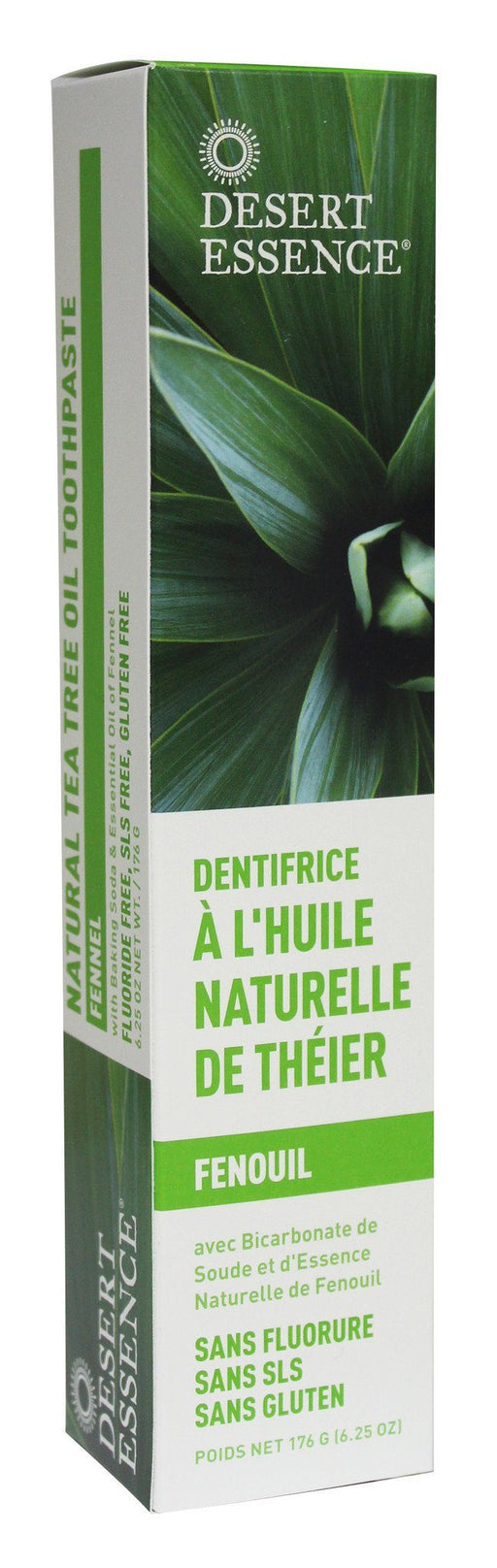 Desert Essence - Natural Tea Tree Oil Toothpaste - Fennel