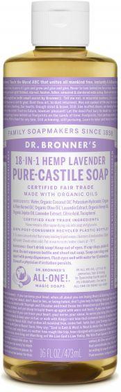 Dr. Bronner's - Org. Lavend. Oil Castile Soap - 472ml