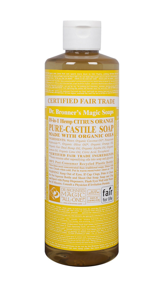 Dr. Bronner's - Organic Citrus Oil Castile Soap - 472ml