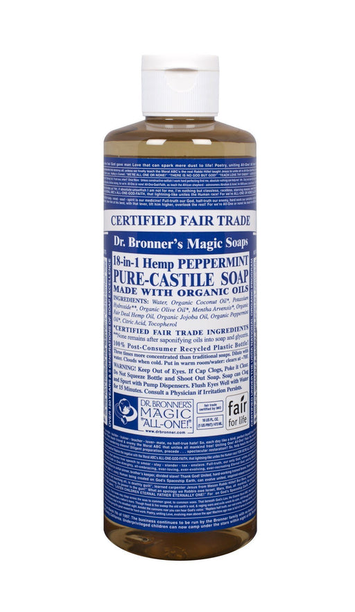 Dr. Bronner's - Organic Peppermint Castile Soap, 472ml