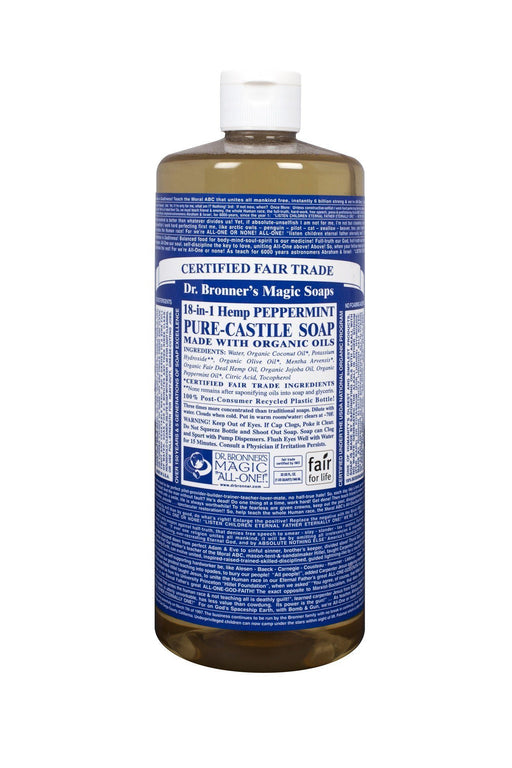 Dr. Bronner's - Organic Peppermint Castile Soap, 944ml