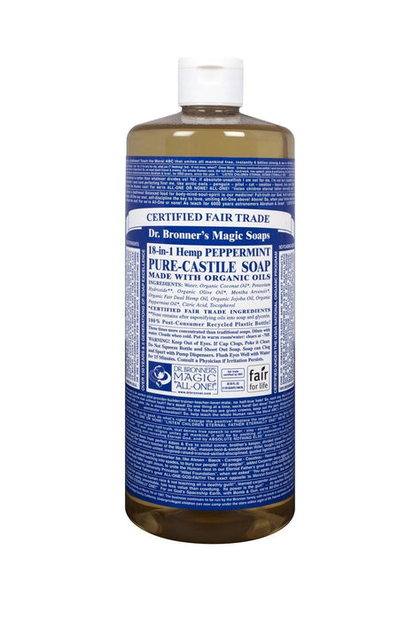 Dr. Bronner's - Organic Peppermint Castile Soap, 944ml