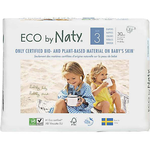 Eco by NATY - Baby Diapers (size 3, 9-20 lbs., 30 count)