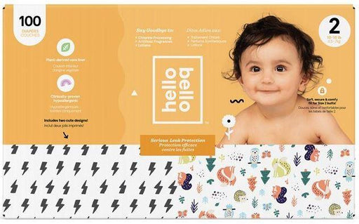 Hello Bello - Diapers, Bolts/Woodland, Size 2, 100 count