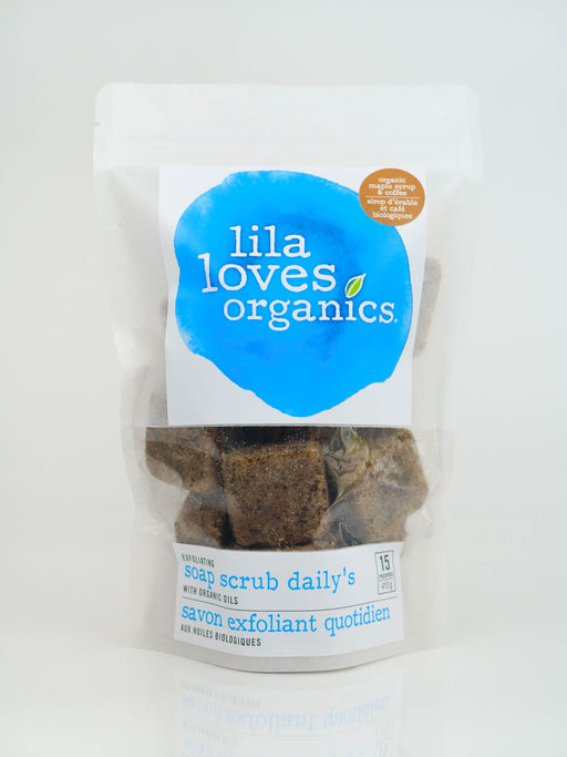 Lila Loves Organics Inc. - Exfoliating Scrub Cubes with Organic Oils, Maple Syrup & Coffee, 15 pack - 410 g