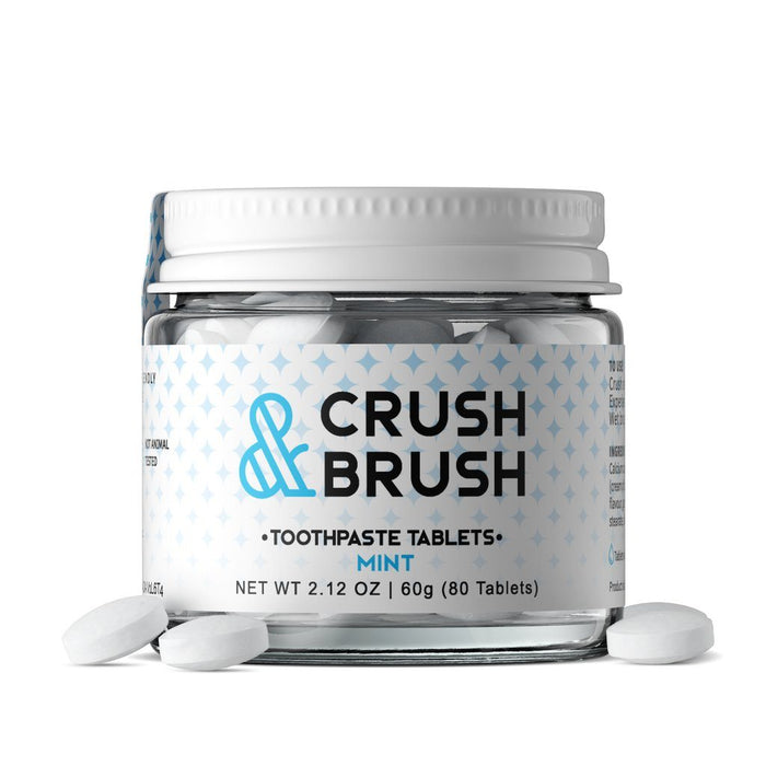 Nelson Naturals - Crush & Brush Toothpaste Tablets, Mint, 60g
