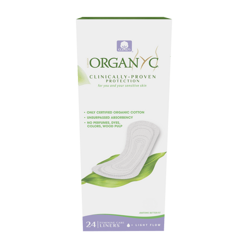 Organyc - Organic Cotton Pantyliner - Light Flow, Box of 24