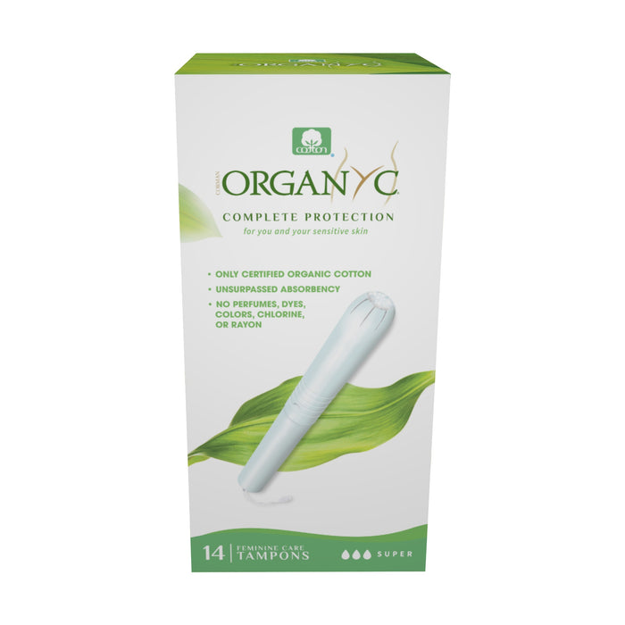 Organyc - Organic Cotton Super Tampon With Applicator, Box of 14