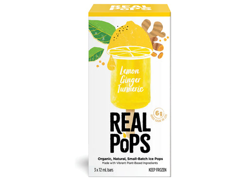 Real Pops - Lemon Ginger Turmeric, 3x72ml