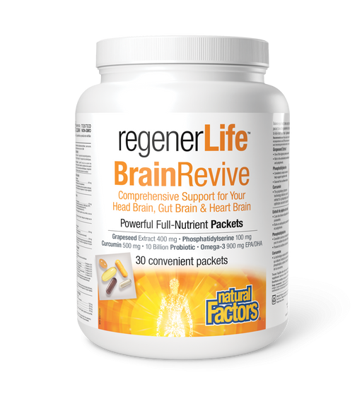 Natural Factors - RegenerLife - Brain Revive - 30 Pack