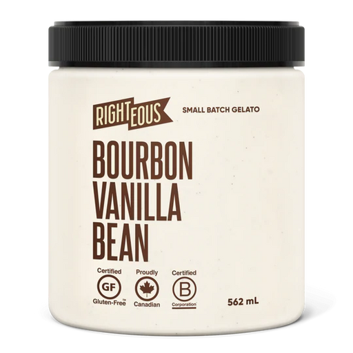 Righteous - Bourbon Vanilla Bean Gelato, 562ml