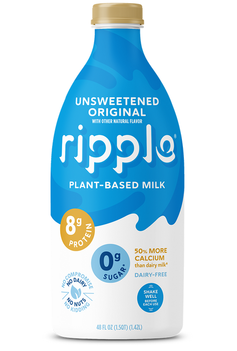 Ripple - Unsweetened Original Plant-Based Milk, 1.42L
