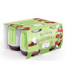 Riviera - Morello Cherry Organic Yogourt, 4x120g