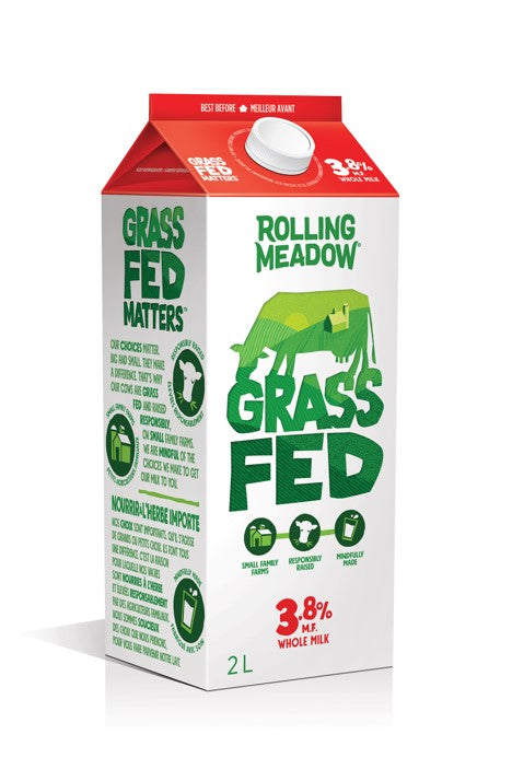 Rolling Meadow - Grass Fed 3.8% Milk, 2L