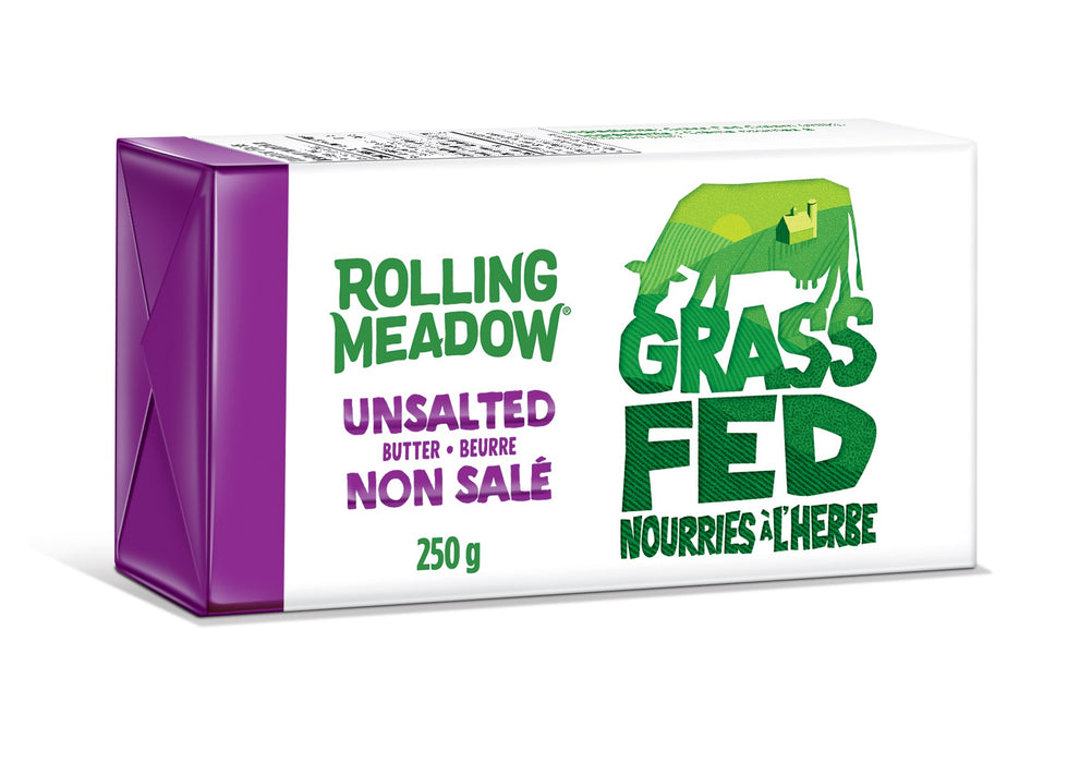 Rolling Meadow - Grass Fed Unsalted Butter, 250g