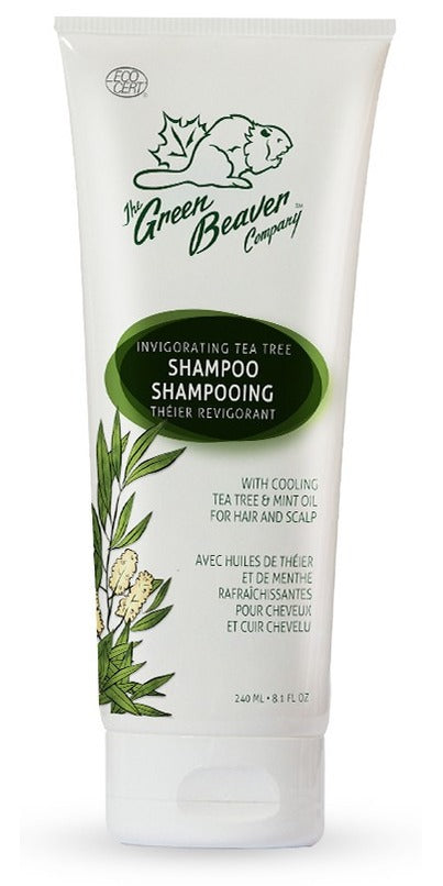 Green Beaver – Shampoo with Cooling Tea Tree & Mint Oil for hair and scalp, 240ml